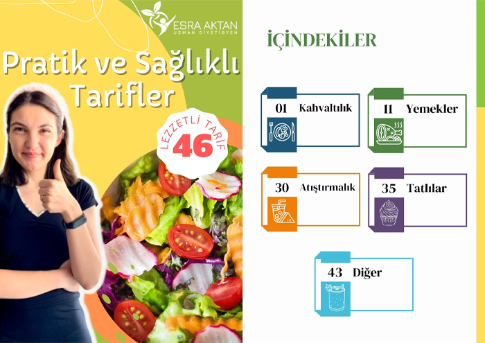 1 aylık premium online diyet tarifler kitabı